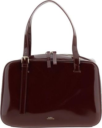 A.P.C. A.p.c. - Virginie Box Bag - Dames - Tassen - Rood - Maat: ONE Size Katoen