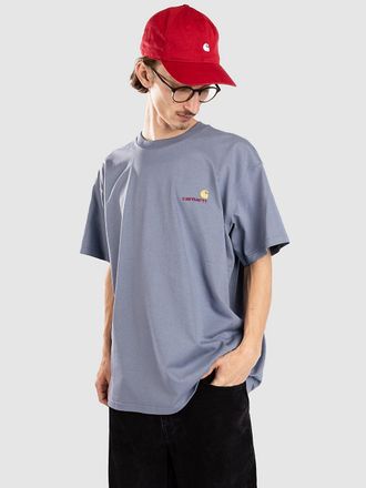Carhartt Work in Progress American Script T-Shirt blu