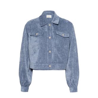 Gestuz Dames, Jassen, Blauw, Maat: XS Denim