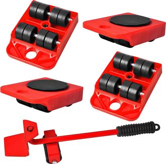 OEM Juego De 5 Herramientas Para Mover Muebles, Ruedas Para Muebles, Plataforma Para Mover Muebles, Coj&iacute;n Giratorio De 360 Grados Para El Desplazamiento D