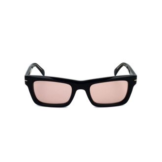 David Beckham Db 7091/S Bold Rectangular Acetate Sunglasses
