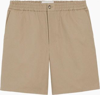 Ami Mens Elasticated ADC Shorts Beige - Cream - Size: 35/34/32
