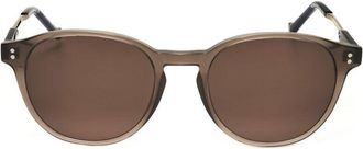 Hackett Mens Brown Round Sunglasses HEBS286