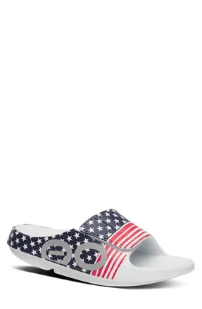 Oofos OOahh Sport Flex Slide Sandal in Usa 26 at Nordstrom, Size 7