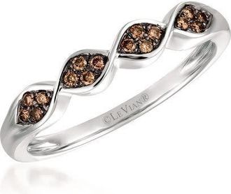 Le Vian Ladies Chocolate Diamonds Rings set in 14K Vanilla Gold TRKT 42