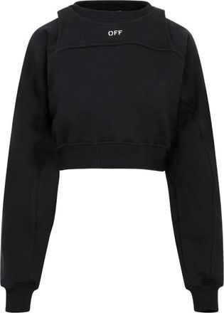 Off-white Hoodies - Dames - Sweatshirts - Zwart - XS - Katoen - Hoodies & sweatvesten
