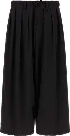 Yohji Yamamoto Black Loose Pleated Pants