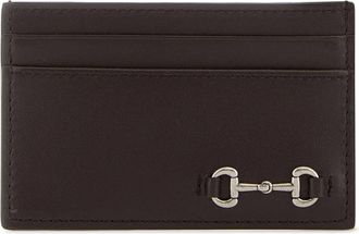 Gucci Dark Brown Leather Card Holder