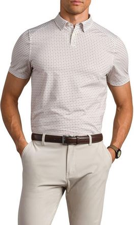 Rhone Commuter Foulard Performance Polo in Bone Foulard at Nordstrom, Size Xx-Large