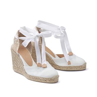 Castaner Espadrilles met sleehak in katoen Carina