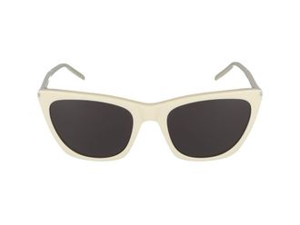 Saint Laurent Sunglasses Saint Laurent Sl 214 Kate Thin 005 Ivory Ivory Black /20/145