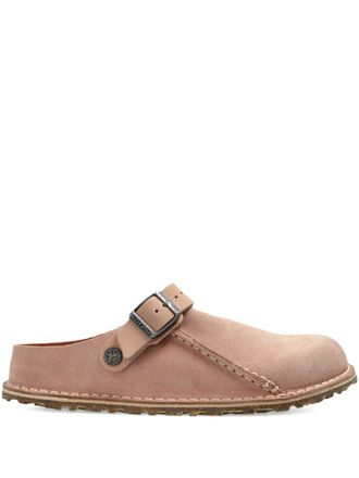 Birkenstock Su&egrave;de muiltjes met gesp - Roze