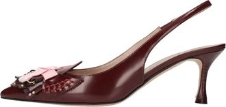N&deg;21 Slingback Pumps - Dames - Pumps - Rood - 37 EU - Leer - Schoenen