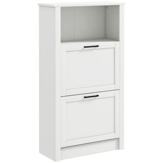 HOMCOM Zapatero 58x24x105 cm blanco