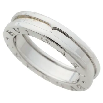 Bulgari White Gold White Gold (18K) Band Ring (Pre-Owned)