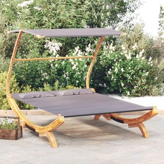 vidaXL Girasol Con Toldo 165x203x138cm Curva Antracita