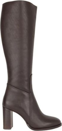 Sergio Moretti Boots - Dames - Laarzen met Hak - Bruin - 41 EU - Leer - Schoenen