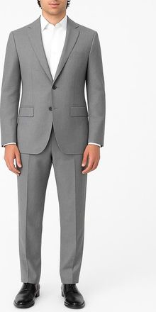 Zanetti Slim Fit Grey Notch Lapel Stretch Suit at Nordstrom Rack, Size 44 Regular