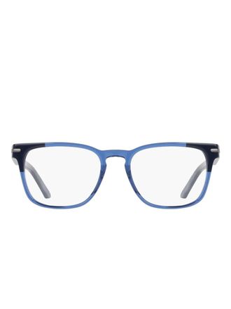 Nike 7180 rectangle-frame glasses - Blue