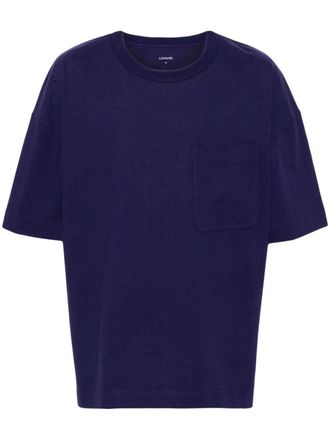 Christophe Lemaire Jersey T-shirt met borstzak - Blauw