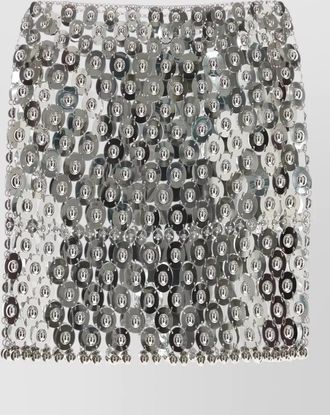 Paco Rabanne metal mini skirt