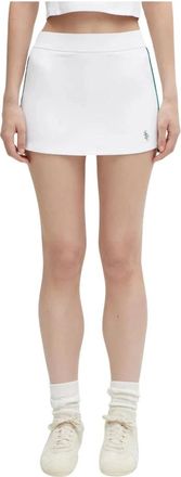 Sporty & Rich SRC Court Rok - Dames - Korte rokken - Wit - M - Polyester - Rokken
