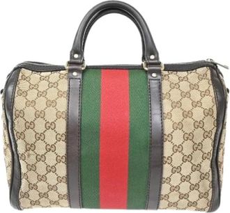 Gucci Pre-owned Handbags, female, Multicolor, Size: ONE SIZE Pre-owned Canvas Handbag