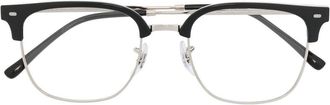 Ray-Ban square-frame optical glasses - unisex - Metal/Acetate - 51 - Silver