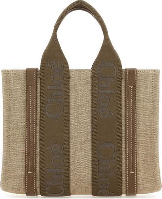 Chloé Small Woody Tote Bag - Dark Nude