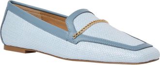 Andr&eacute; Assous Ariane Loafer in Sky Blue Raffia at Nordstrom, Size 9.5