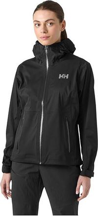 Helly Hansen Rain Jacket Womens Coat Black : SM, Polyester