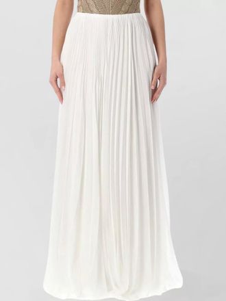 Ralph Lauren niccola maxi skirt fluid silhouette pleated