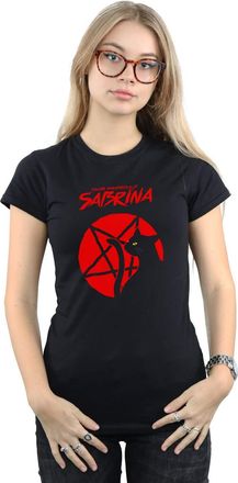 Absolute Cult The Chilling Adventures of Sabrina Womens Salem Pentagram T-Shirt Black X-Large