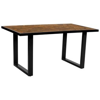 Wanderlust Deco Mesa de comedor parquetado de madera de mango/dm 160x90x76