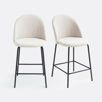 La Redoute Interieurs Set van 2 barstoelen in chin&eacute;, Nordie