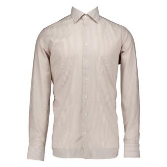 Eton Long Sleeve Shirt - Heren - Zakelijke Overhemden - Beige - XL - Katoen - Overhemden