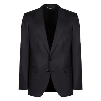 Dolce & Gabbana Wool Blazer Lapel Collar Front Pockets