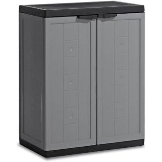 Keter Armario Bajo Gris Negro 68x39x85h Cm. Alegre