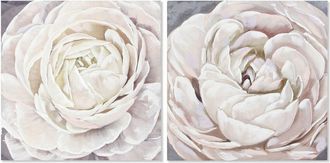 DKD Home Decor Decoraci&oacute;n Mural - Dkd Home Decor - Flor - Multicolor - 2 Piezas - 80 Cm