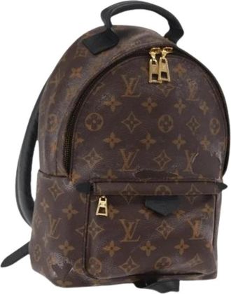 Louis Vuitton Pre-owned Canvas Rugzak - Dames - Vintage Rugzakken - Bruin - ONE Size - Vintage