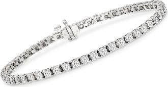 Ross-Simons Diamond Tennis Bracelet in 14kt White Gold