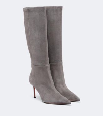 Aquazzura Harper suede knee-high boots