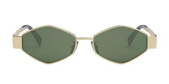 Celine CL40254U Metal Triomphe 30N Womens Sunglasses Gold Size 54
