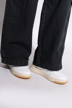 Acne Studios Leather Sports Shoes, Mens, White