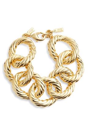 Kenneth Jay Lane Twist Link Bracelet in Gold at Nordstrom