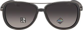 Oakley Split Time Prizm Grey Gradient Pilot Ladies Sunglasses OO4129 412917 58