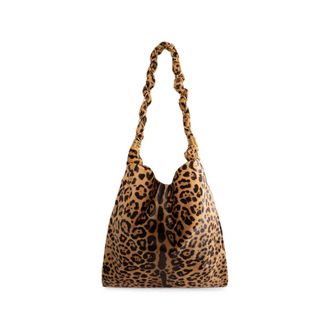 Saint Laurent Medium Amalia Leopard-print Tote Bag