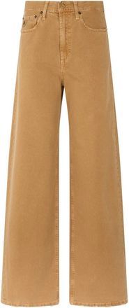 Lois Wijde Katoenen Jeans - Dames - Loose Fit Jeans - Bruin - W30 - Katoen - Jeans