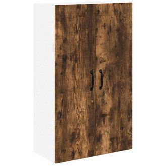 vidaXL Kitchen Wall Cabinet with Shelf Smoked Oak 60 x 31 x 100 cm vidaXL