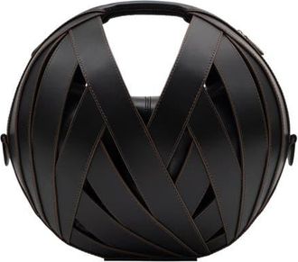 Perrin Paris Le Panier Handbag in Black W/Espresso Trim at Nordstrom